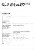 CUSP - T&D ACTUAL exam&colon; QUESTION AND ANSWERS UPDATED 2025 LATEST