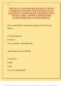 GHP TEST  EXAM 2025/2026 BANK ACCURATE  CURRENTLY TESTING EXAM WITH ACTUAL  QUESTIONS AND DETAILED ANSWERS WITH A  STUDY GUIDE / EXPERT VERIFIED FOR  GURANTEED PASS / LATEST UPDATE. 