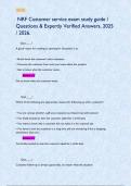  NRF Customer service exam study guide &sol; 