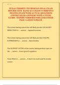   TEXAS TERMITE TECHNICIAN FINAL EXAM  2025&sol;2026 TEST  BANK ACCURATE CURRENTLY  TESTING EXAM WITH ACTUAL QUESTIONS  AND DETAILED ANSWERS WITH A STUDY  GUIDE &sol; EXPERT VERIFIED FOR GURANTEED  PASS &sol; LATEST UPDATE