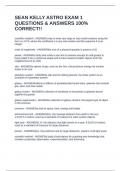 SEAN KELLY ASTRO EXAM 1 QUESTIONS & ANSWERS 100&percnt; CORRECT&excl;&excl;