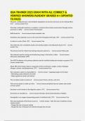 ISSA TRAINER 2025 EXAM WITH ALL CORRECT & VERIFIED ANSWERS&sol;ALREADY GRADED A&plus; &lpar;UPDATED TO PASS&rpar;