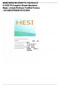 2025 &vert; HESI RN EXIT V1 &comma;V2&comma;V3&comma;V4&comma;V 5 AND V8 &vert; Complete Exams Questions Bank &vert; Actual Professor Verified Version &vert; GUARANTEED SUCCESS