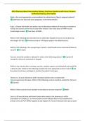 APhA Pharmacy-Based Immunization Delivery Final Exam Questions with Correct Answers  Verified by Experts&vert; Latest Update