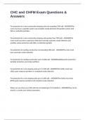 CHC and CHFM Exam Questions & Answers