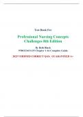 Test Bank For Professional Nursing Concepts Challenges 8th Edition By Beth Black 9780323431125 Chapter 1-16 Complete Guide&period; 2025 VERIFIED CORRECT QAS&colon;  GUARANTEED A&plus; 