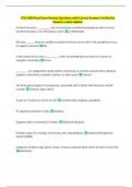 ITSS 3300 Final Exam Review Questions with Correct Answers Verified by  Experts&vert; Latest Update 
