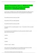 Health Promotion Quiz 2  Midterm Exam Questions And All Correct Answers Graded A&plus; 20252026 Edition&period;