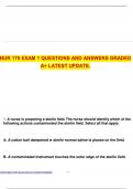 NUR 170 EXAM 1 QUESTIONS AND ANSWERS GRADED A&plus; LATEST UPDATE&period;