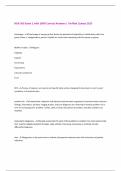 NUR 505 Exam 1 with 100&percnt; Correct Answers &vert; Verified &vert;Latest 2025
