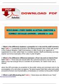 NCCO EXAM 1 STUDY GUIDE&vert; 68 ACTUAL QUESTIONS & CORRECT DETAILED ANSWERS &vert; GRADED A&plus; 2025