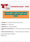 NCCCO CORE &plus; SPECIALTY TEST PREP&vert; COMPLETE QUESTIONS & CORRECT ANSWERS &vert;&vert; LATEST 2025 UPDATE&period;