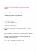 NURS245 Week 12 UNIT 4 Exam 2025 Questions with Accurate Answers