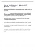 Nurse 3345 Module 5 Quiz And All Correct Answers&period;