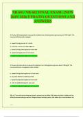 NR 601- NR 602 FINAL EXAM &lpar;NEW 2025&sol; 2026 UPDATE&rpar; QUESTIONS AND ANSWERS