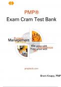 PMP Exam Cram Test Bank for Project Management Certification