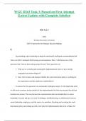 WGU D263 Task 3 &vert;Passed on First Attempt &vert;Latest Update with Complete Solution