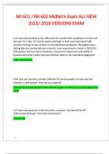 NR 601 &sol; NR 602 Midterm Exam ALL NEW 2025&sol; 2026 VERSIONS EXAM QUESTIONS WITH VERIFIED ANSWERS &lpar;100&percnt; CORRECT&rpar; LATEST VERSIONS EXAM 2025&sol; 2026 UPDATE RATED A&plus;&period;