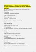 BODYBUILDING FINAL EXAM WITH ALL CORRECT & VERIFIED ANSWERS&sol;ALREADY GRADED A&plus; &lpar;UPDATED TO PASS&rpar;