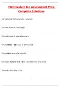 Mathnasium Job Assessment Prep 2025 Questions and Verified Answers &lpar;2025 &sol; 2026&rpar;&sol; A&plus; GRADE COMPLETE