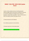 NR667- CEA FNP&colon; 2025&sol; 2026 Update Exam&colon; FNP Capstone Practicum And Intensive &lpar;NR-667&rpar; &lpar;Latest 2025&sol; 2026 Update&rpar;Questions And Answers &vert; Rated 100&percnt; Correct&excl;&excl;