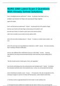NURS 2260 Latest Exam 2 Questions With Already Solved Solutions&period;