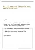 NCCO EXAM 3 QUESTIONS WITH 100&percnt; SOLVED ANSWERS&excl;&excl;