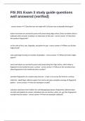 FIS 201 Exam 3 study guide questions well answered &lpar;verified&rpar;