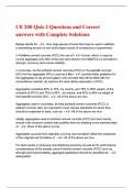 CE 200 Quiz 2 Questions and Correct answers with Complete Solutions&period;