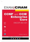 CCNP and CCIE Enterprise Core ENCOR 350-401 Exam Cram &lpar;Latest 2025&sol;2026 Update&rpar; Questions With  Answers &lpar;100&percnt; Correct&rpar; Grade A&plus;&period;