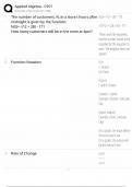 WGU C957 Applied Algebra &sol; Study Guide &sol; Score 100&percnt; &sol; 2025 Update