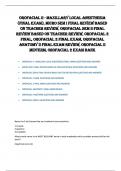 OROFACIAL II - MAXILLARY LOCAL ANESTHESIA &lpar;FINAL EXAM&rpar;&comma; OROFACIAL SEM I & II FINAL&comma; MIDTERM&comma; EXAM 2 & OROFACIAL ANATOMY II&comma; 2 FINAL EXAM BANK  REVISED 2025&sol; 2026 EXAM REVIEW&colon; QUESTIONS AND ANSWERS 100&percnt; VERIFIED CORRECT &vert; GRADE A&plus; &vert; UPDATED&period;