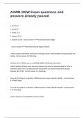 ASWB MSW Exam questions and answers already passed