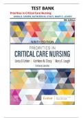 TEST BANK for Priorities in Critical Care Nursing&comma; 9th Edition by Urden&comma; Stacy&comma; and Lough &vert;all chapters&vert;