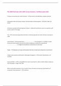 PSS 3309 Final Exam with 100&percnt; Correct Answers &vert; Verified &vert;Latest 2025