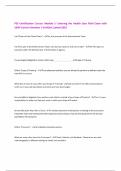 PSS Certification Course&colon; Module 1- Entering the Health Care Field Exam with  100&percnt; Correct Answers &vert; Verified &vert;Latest 2025 