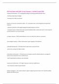 PSS Final Exam with 100&percnt; Correct Answers &vert; Verified &vert;Latest 2025 