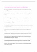 PSS Final Exam with 100&percnt; Correct Answers &vert; Verified &vert;Latest 2025