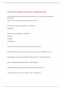 PSS Final Exam with 100&percnt; Correct Answers &vert; Verified &vert;Latest 2025 