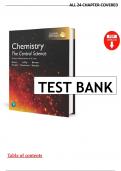 Test Bank for Chemistry&colon; The Central Science in SI Units &ndash; 15th Edition by Brown &lpar;2021&rpar; &vert; Complete 24 Chapters 