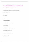 Raspberry Pi Test 1 with 100&percnt; Correct Answers &vert; Verified &vert;Latest 2025 