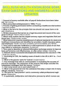 SKILLSUSA HEALTH KNOWLEDGE BOWL EXAM QUESTIONS AND ANSWERS LATEST UPDATED&period;