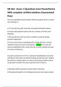 NR 464 - Exam 1 &lpar;Questions from PowerPoints&rpar; With complete verified solutions &lpar;Guaranteed Pass&rpar;&period;
