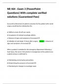 NR 464 - Exam 3 &lpar;PowerPoint Questions&rpar; With complete verified solutions &lpar;Guaranteed Pass&rpar;&period;