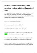 NR 464 - Exam 4 &lpar;BoostGrade&rpar; With complete verified solutions &lpar;Guaranteed Pass&rpar;&period;