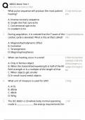 MRSO Mock Test 1 &sol; Magnetic Resonance Safety Officer &sol; Test Bank &sol; Score 100&percnt; &sol; 2025 Update