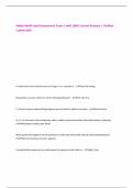 Safety Health and Environment Exam 1 with 100&percnt; Correct Answers &vert; Verified  &vert;Latest 2025
