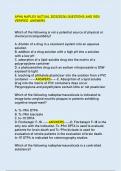 APHA NAPLEX &lpar;ACTUAL 2025&sol;2026&rpar; QUESTIONS AND 100&percnt;  VERIFIED ANSWERS