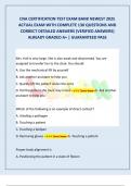 CNA CERTIFICATION TEST EXAM BANK NEWEST 2025  ACTUAL EXAM WITH COMPLETE 130 QUESTIONS AND  CORRECT DETAILED ANSWERS &lpar;VERIFIED ANSWERS&rpar;  ALREADY GRADED A&plus; &vert; GUARANTEED PASS