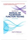 FULL TEST BANK FOR RUPPELS MANUAL   OF PULMONARY FUNCTION TESTING   11TH EDITION   BY MOTTRAM FULL CHAPTERS A&plus; 